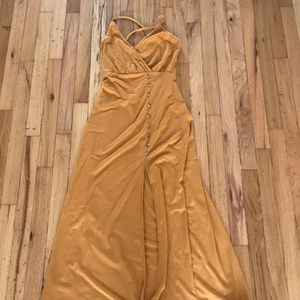 Slit long dress